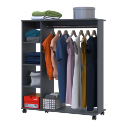 Wardrobe rack D1 Graphite 110x41.6x129.4